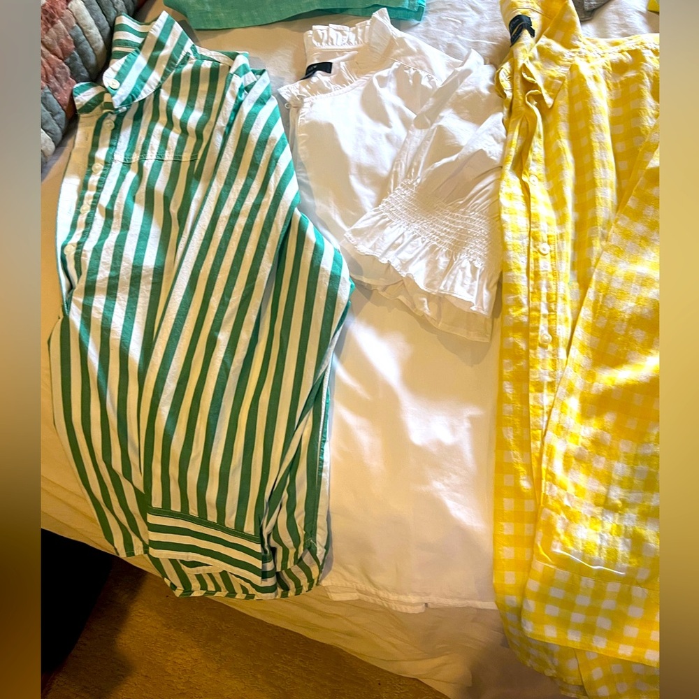 Lot of three JCrew summer Blouses.